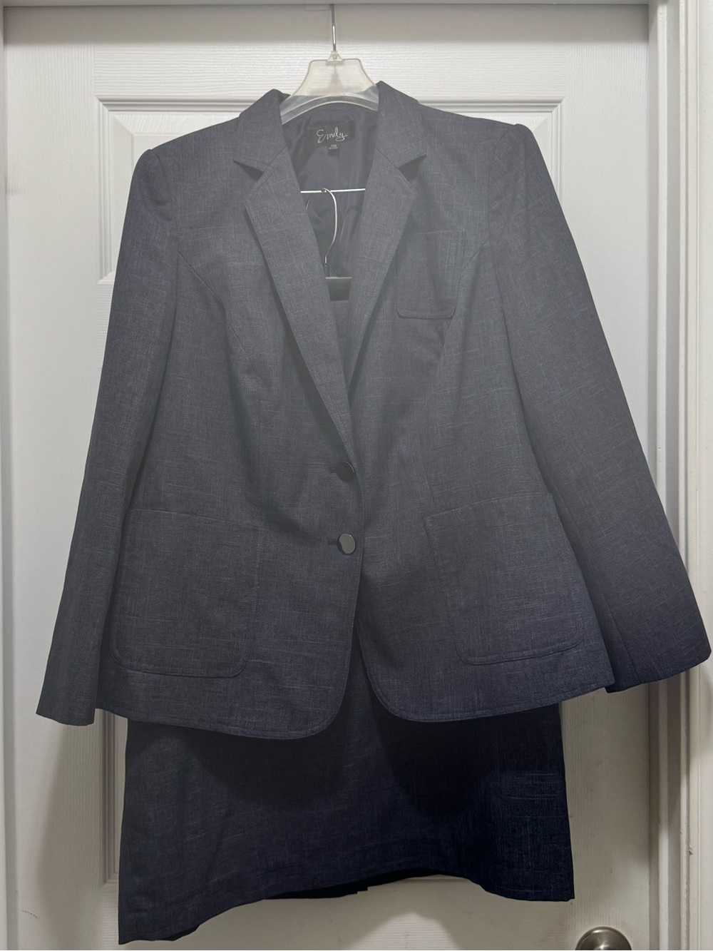 Emily Classic Navy Women's Blazer and Skirt Set